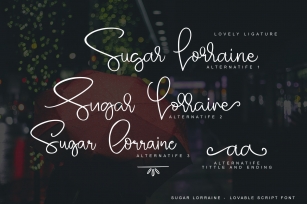 Sugar Lorraine Font Download