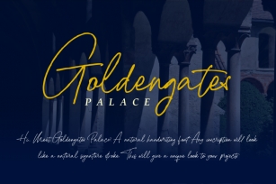Goldengates Palace Font Download