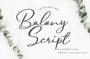 Balony Scrip Font Download