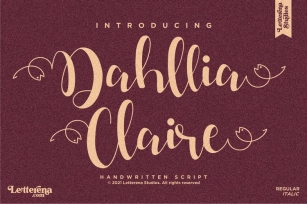 Dahllia Claire Font Download