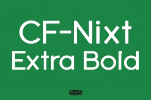 CF Nixt-Extra Bold Font Download