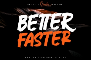 Better Faster | Handwritten Display Font Font Download