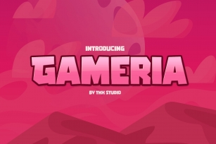 GAMERIA - Blocky Gaming Font Font Download