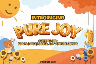 Pure Joy - All Caps Funny Gaming Font Font Download
