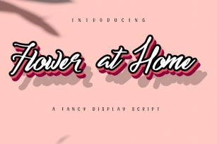 Flower at Home| A Fancy Display Script Font Download