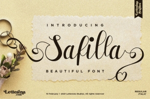 Safilla - Beautiful Script Font Font Download