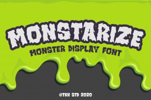 Monstarize - Horror Spooky Gaming Font Font Download