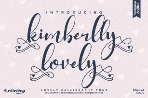 Kimberlly lovely Font Download