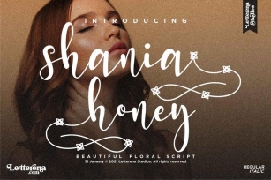 Shania honey Font Download