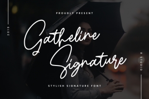 Gatheline Signature Font Download