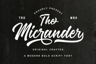 The Micrander Font Download