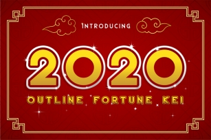 2020 Outline Fortune Kei Font Download