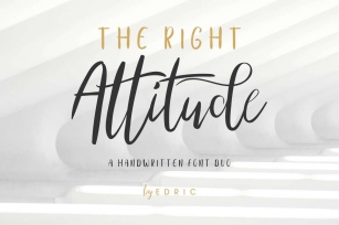 The Right Attitude Font Download