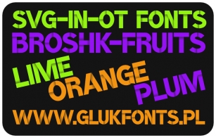 BroshK-Fruits Font Download