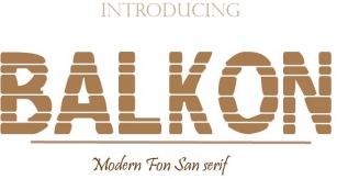 BALKON Font Download