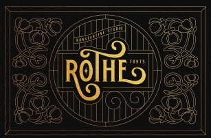 ROTHE - Vintage Luxury Font Font Download