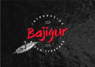 Bajigur Brush Font Download