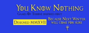 House Lannister Font Download
