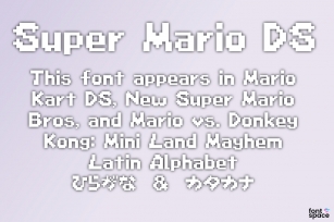 Super Mario DS Font Download