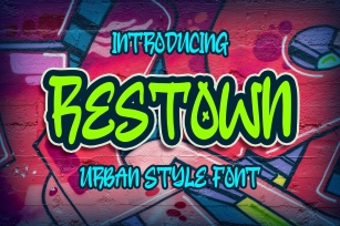 Restown Urban Style Font Font Download