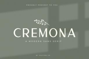 Cremona - Minimal Sans Serif Font Download