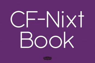 CF Nixt-Book Font Download