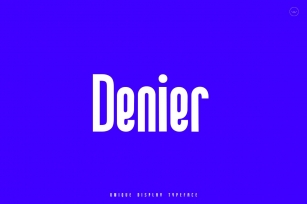 Denier Display Typeface Font Download