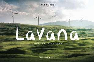Lavana - A Handwritting Font Font Download