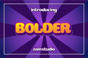 BOLDER Font Download