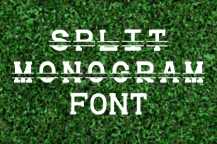 Split Monogram TTF OTF WOFF Font Download