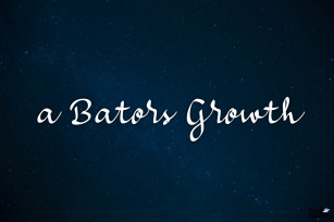 A Bators Growth Font Download