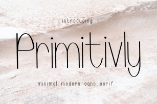 Primitivly Minimal Modern Sans Serif Font Download
