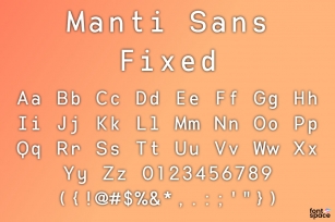 Manti Sans Fixed Font Download