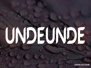 UNDEUNDE Font Download