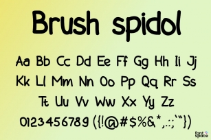 Brush spidol Font Download