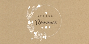 Spring Romance Font Download