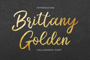 Brittany Golden - Calligraphy Script Font Download