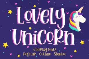Lovely Unicorn - Handwritten Font Font Download