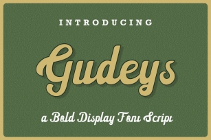 Gudeys - a Bold Display font Font Download