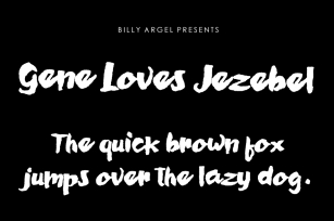 Gene Loves Jezebel Font Download