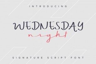 WEDNESDAY Nigh Font Download