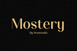 Mostery - Modern Sans Serif Font Font Download