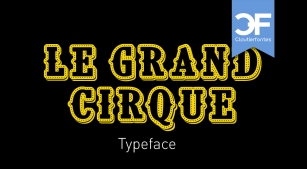 CF Le grand cirque Font Download