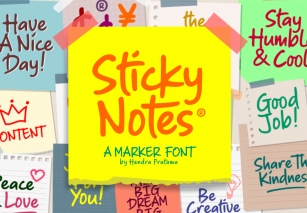 Sticky Notes Font Download