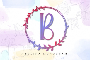 Belina Monogram Font Download