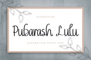 Pubarash Lulu Dem Font Download