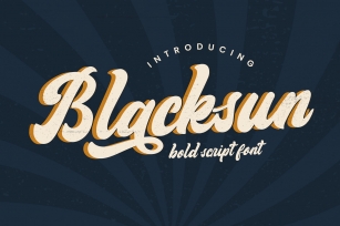 Blacksun Vintage Font Download