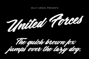 United Forces Font Download