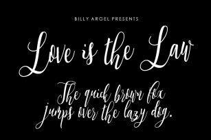 Love is the Law Font Download