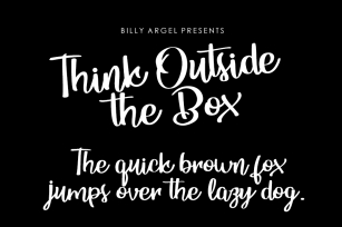 Think Ouside the Box Font Download